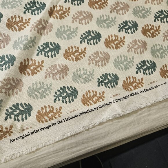 Richloom Platinum Upholstery Fabric By The Yard Leaf Print Abstract 58" Wide - Picture 4 of 9